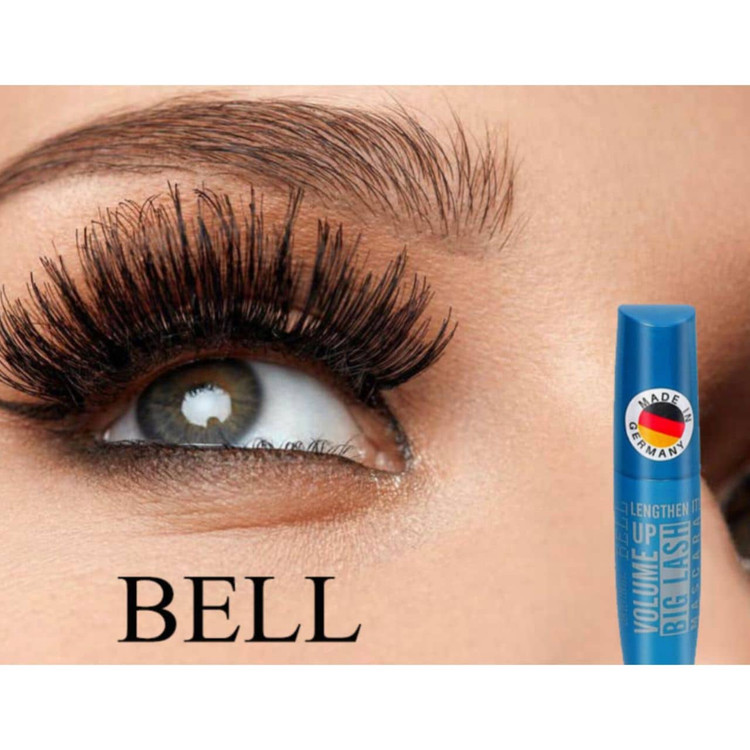 ریمل بلند کننده و حجم دهنده آبی بل BELL مدل بیگ لش Big Lash