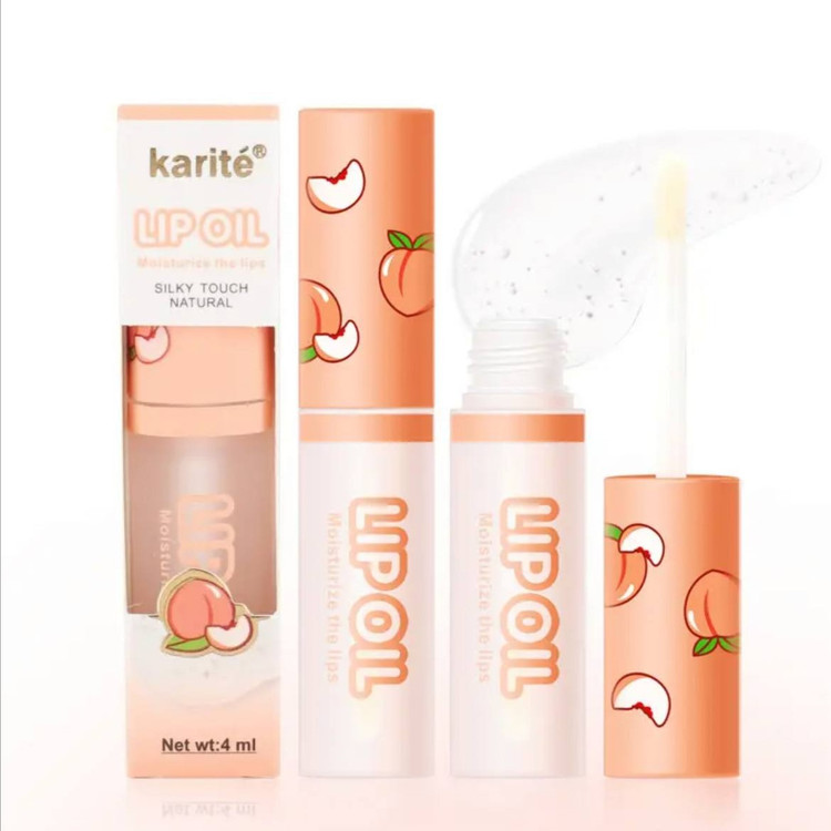 روغن لب کاریته طعم هلو lip oil