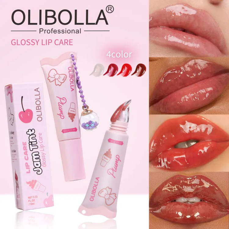 رژ خیس مایع کریستالی تیوپی بستنی اولیبولا OLIBOLLA