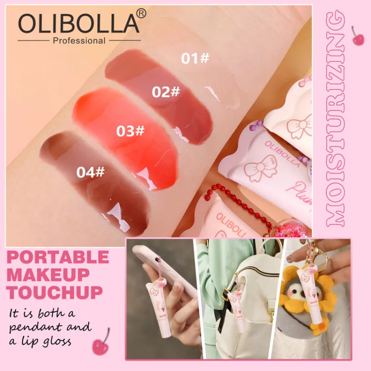 رژ خیس مایع کریستالی تیوپی بستنی اولیبولا OLIBOLLA