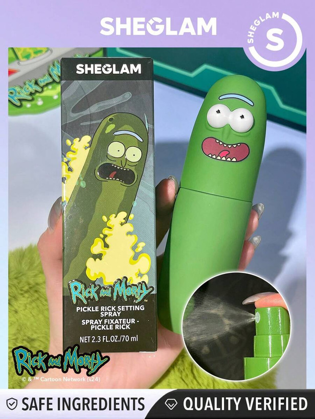 اسپری فیکس خیار شیگلم Pickle Rick Sheglam – کالکشن ریک و مورتی