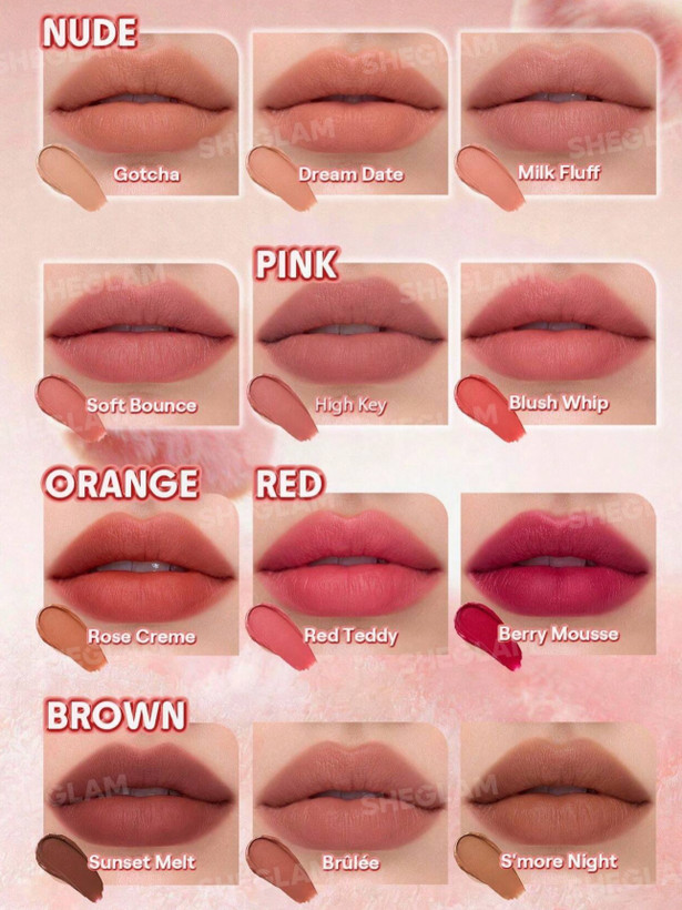رژلب پد دار بلوری مارشمالو شیگلم Sheglam مدل Marshmallow Puff Lip Blur